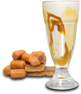 Caramel Milkshake - $4 - - Chicken Nuggets And A Milkshake (960x398), Png Download
