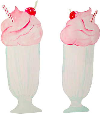 28 Collection Of Milkshake Drawing Tumblr - Milkshake Tumblr Transparent (500x426), Png Download