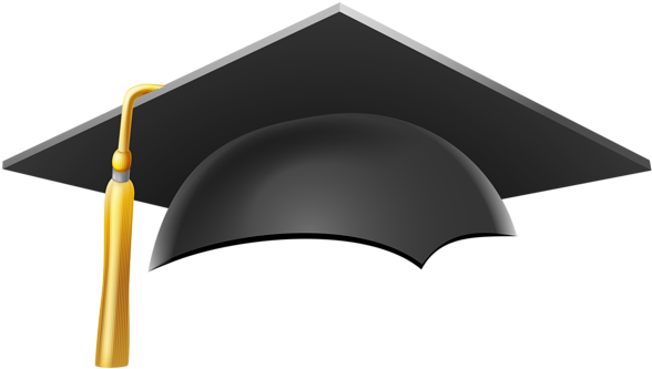 White Graduation Cap Png Download (600x338), Png Download