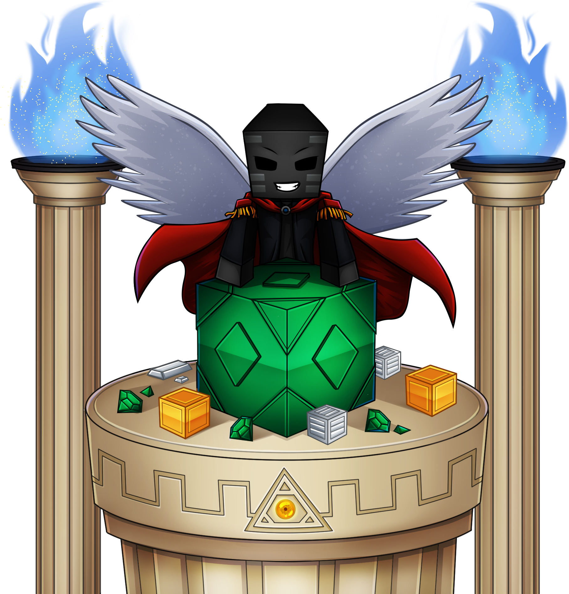 28 Collection Of Minecraft Emerald Drawing - Minecraft (1920x1920), Png Download