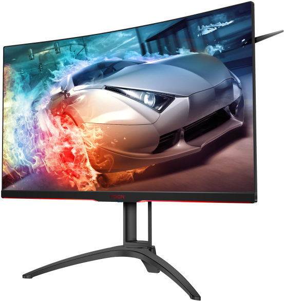 Immersive Gaming Experience In Hdr - Aoc Agon Ag322qc4 (600x600), Png Download