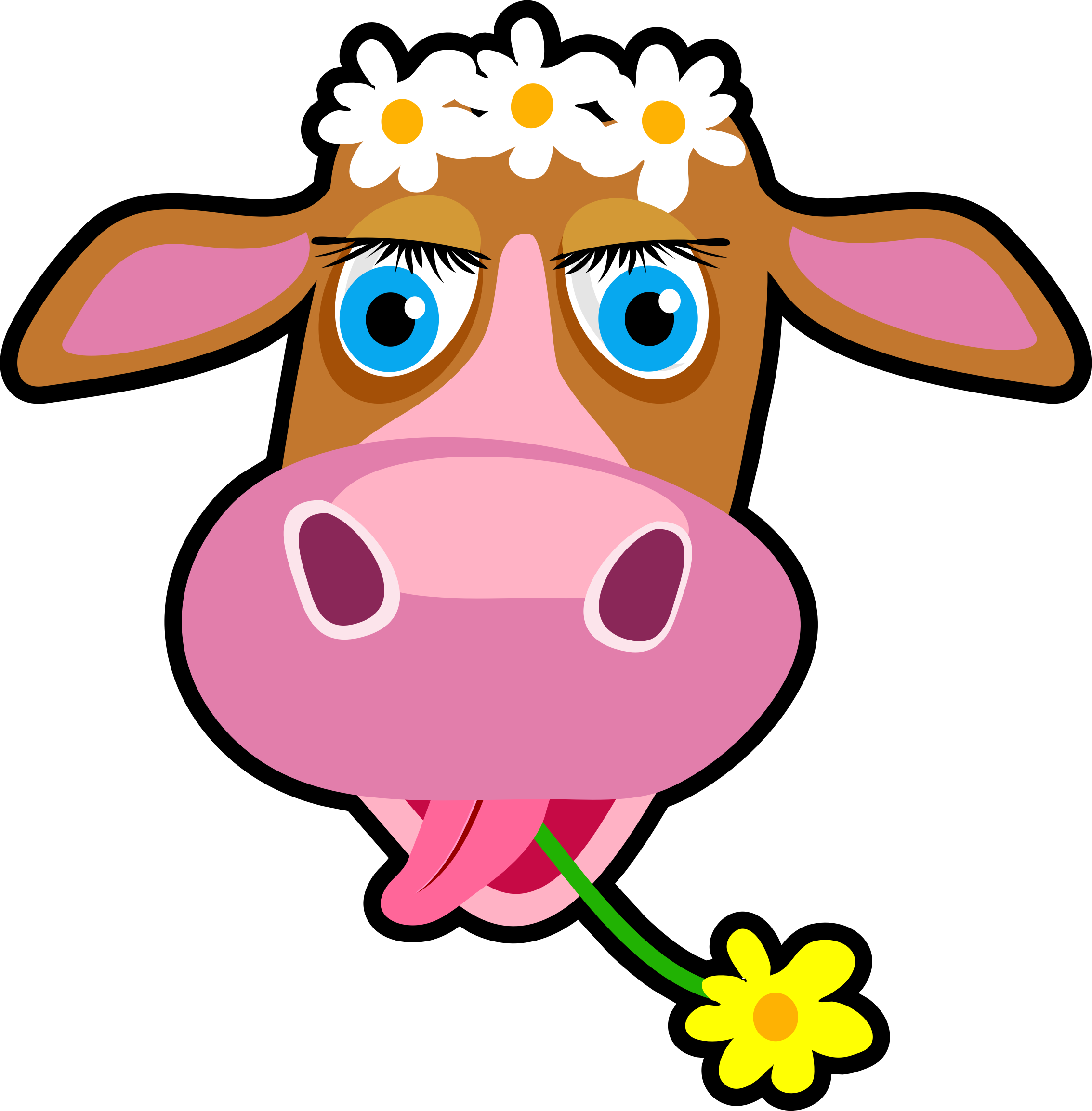 Banner Royalty Free Download Daisy The Big Image Png - Female Cow Clip Art (2267x2307), Png Download