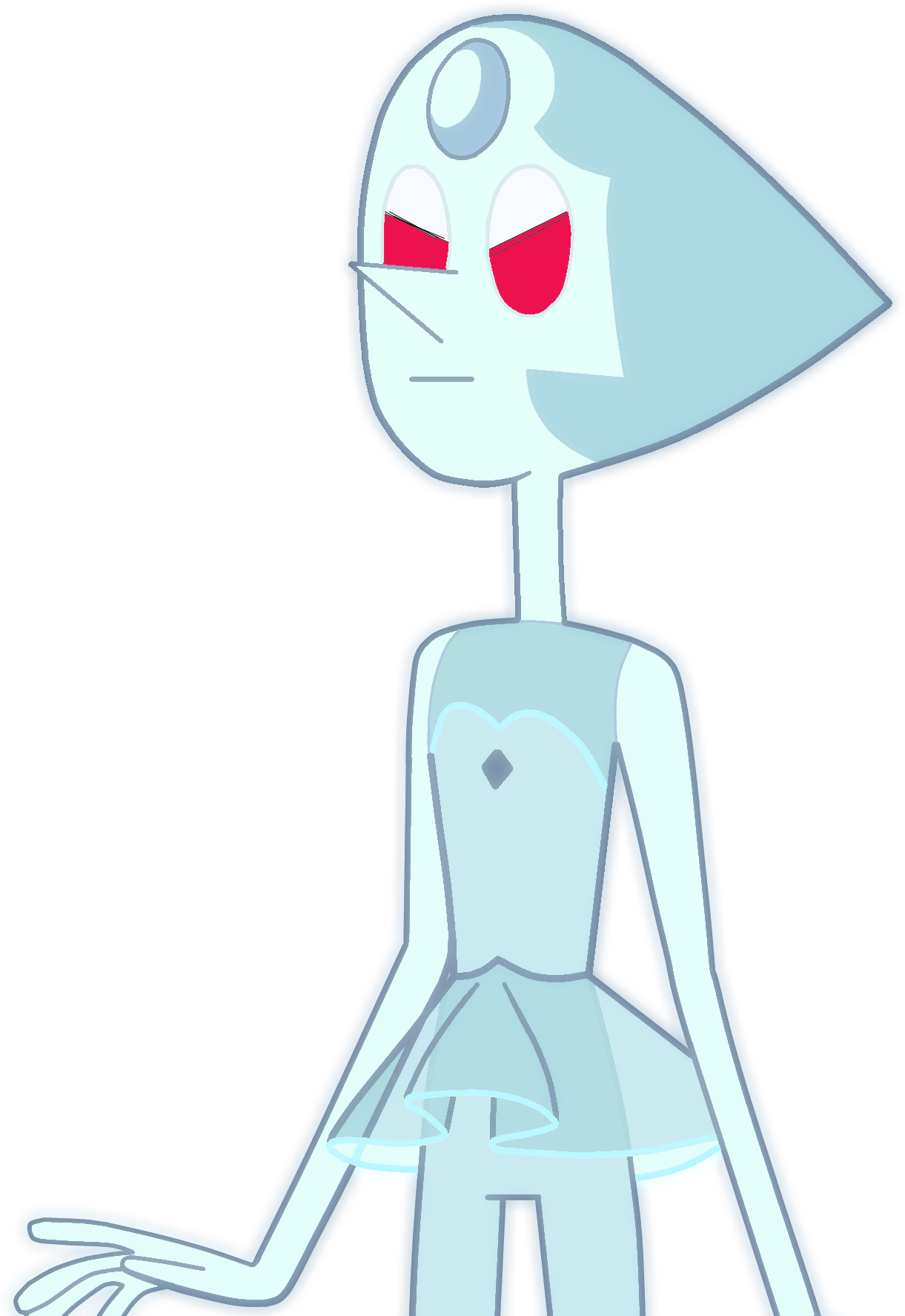 Evil Holo Pearl - Cartoon (1221x1775), Png Download