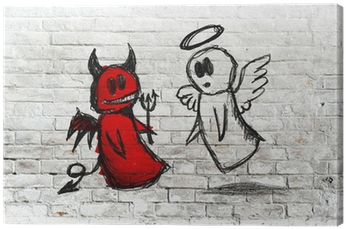 Angel And Devil Fighting - Beyond Good And Evil [book] (400x400), Png Download