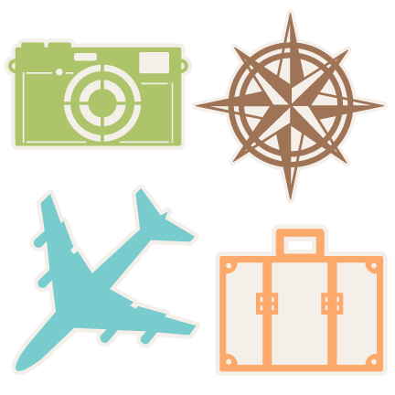 Icons Set Svg Cut File Cute Files - Travel Scrapbook Stickers Png (432x432), Png Download