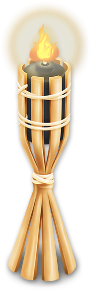 Garden Torch - Candle (591x591), Png Download