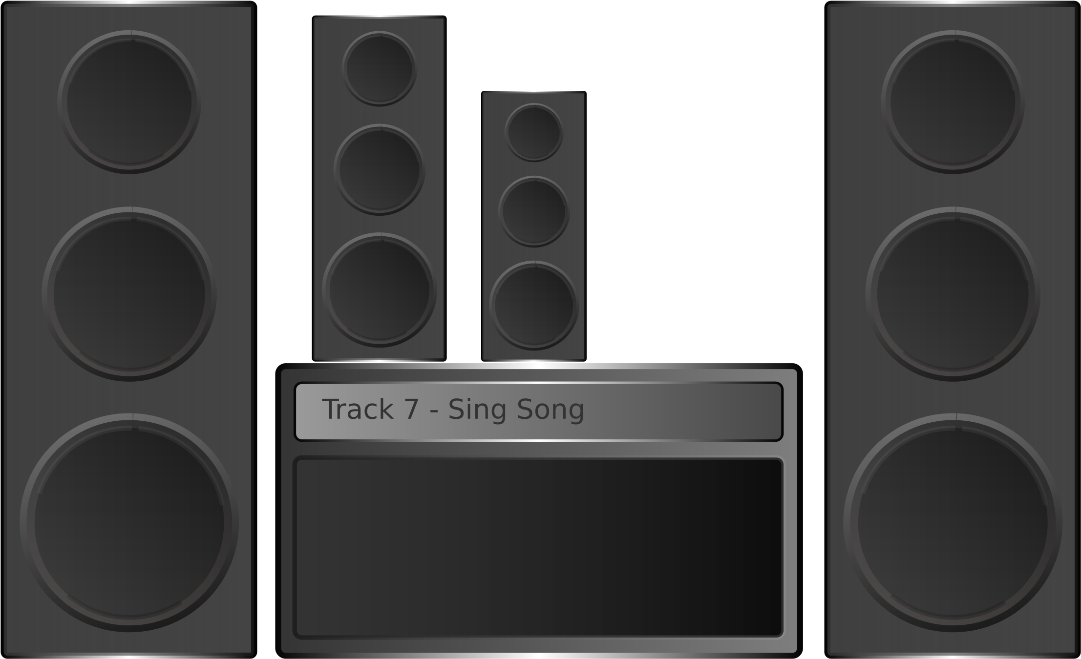 Speaker - - Html - Music System Clip Art (600x366), Png Download
