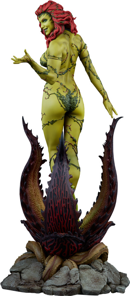 Poison Ivy Statue - Poison Ivy Sideshow Premium Format Figure (480x1000), Png Download