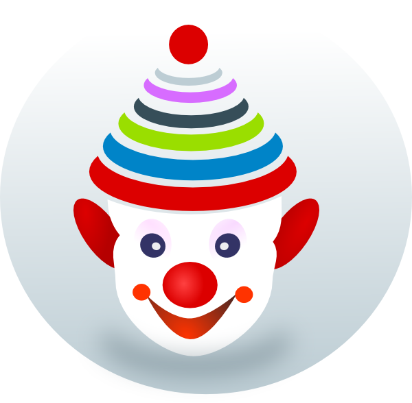 Clown Svg Clip Arts 600 X 588 Px (600x588), Png Download