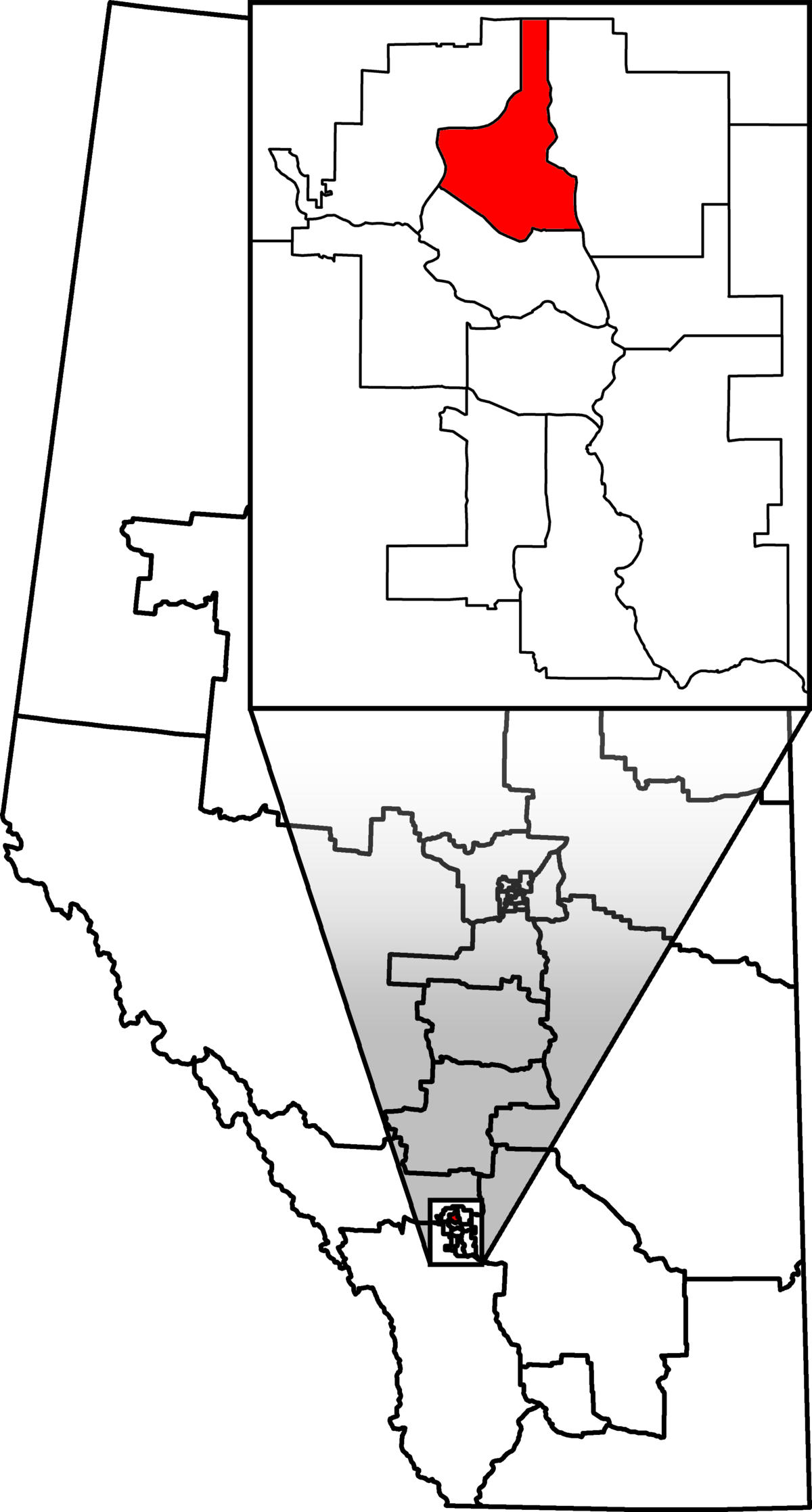Calgary Nose Hill (1200x2236), Png Download