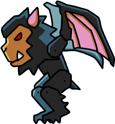 Gigabat - Chupacabra Scribblenauts (400x429), Png Download