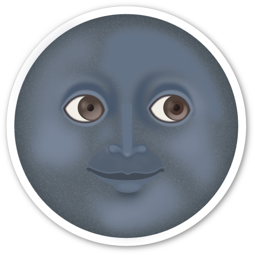 Emojis Png Tumblr - Emojis Lua Png (479x480), Png Download