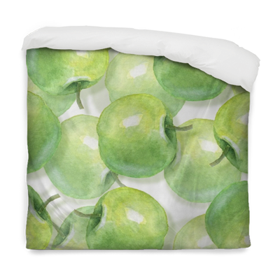 Watercolor Apples, Seamless Pattern - Watercolor Painting (400x400), Png Download