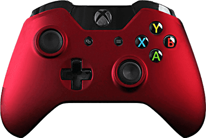 Xbox One Evil Mastermod Soft Touch Red Modded Controller - Custom Gold Xbox One Elite Controller (424x284), Png Download