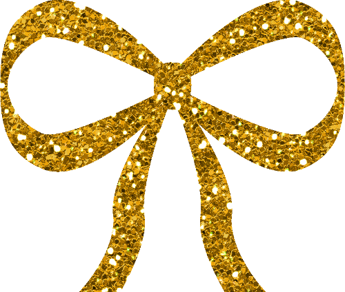 Bow By Clipartcotttage On Deviantart - Glitter Bow Clipart Png (500x424), Png Download