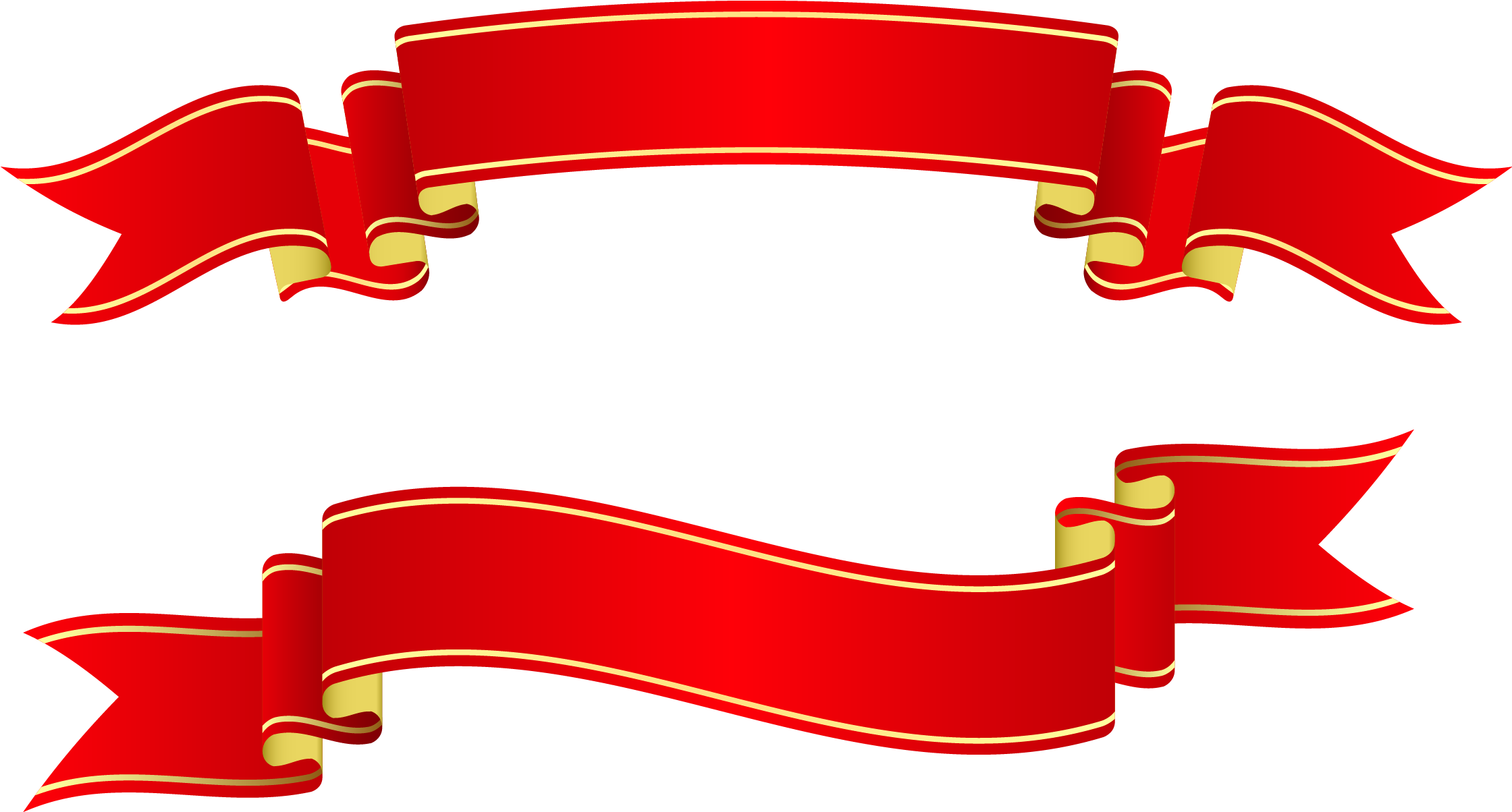 Clip Art Lace Banner Ribbon Vectors ~ Objects ~ Creative - Royal Ribbon Banner (2300x1293), Png Download