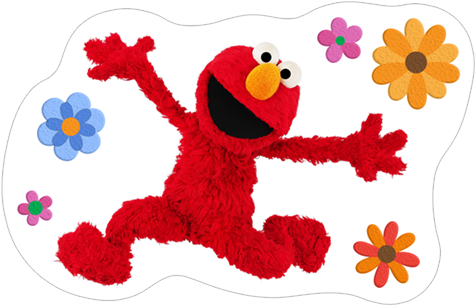 Viber Sticker «fun With Elmo Stickers» - Sesame Street (490x317), Png Download