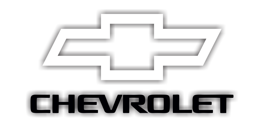 Chevrolet Items - Black White Chevy Logo (910x440), Png Download