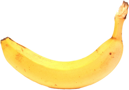 Realistic Banana Png - Portable Network Graphics (445x355), Png Download