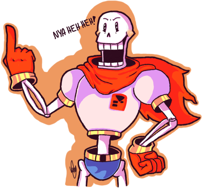Undertale-the Game Images Papyrus Undertale By Kadoodlewolf - Pap Undertale (682x636), Png Download