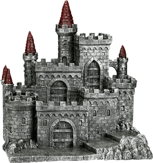 Gray Stone Castle Display Stand - Display Stand (555x555), Png Download