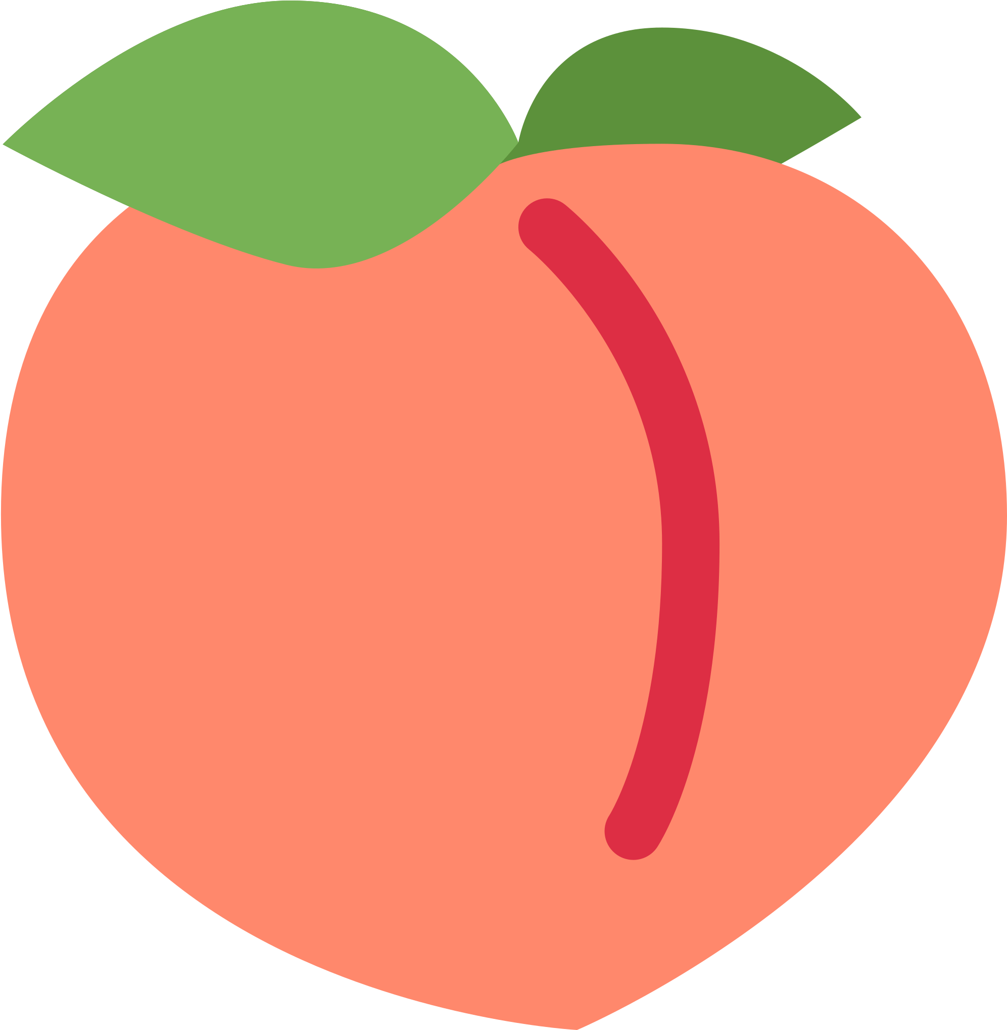 Peach Emoji (2048x2048), Png Download