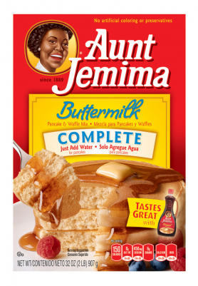 Aunt Jemima Buttermilk Complete Pancake And Waffle - Aunt Jemima Pancake Mix (350x400), Png Download