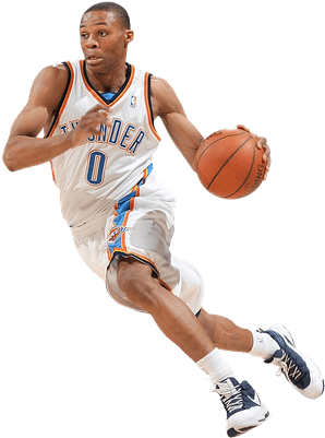 Amazing Player Background Russell Westbrook Dribble - Russell Westbrook Png (400x400), Png Download