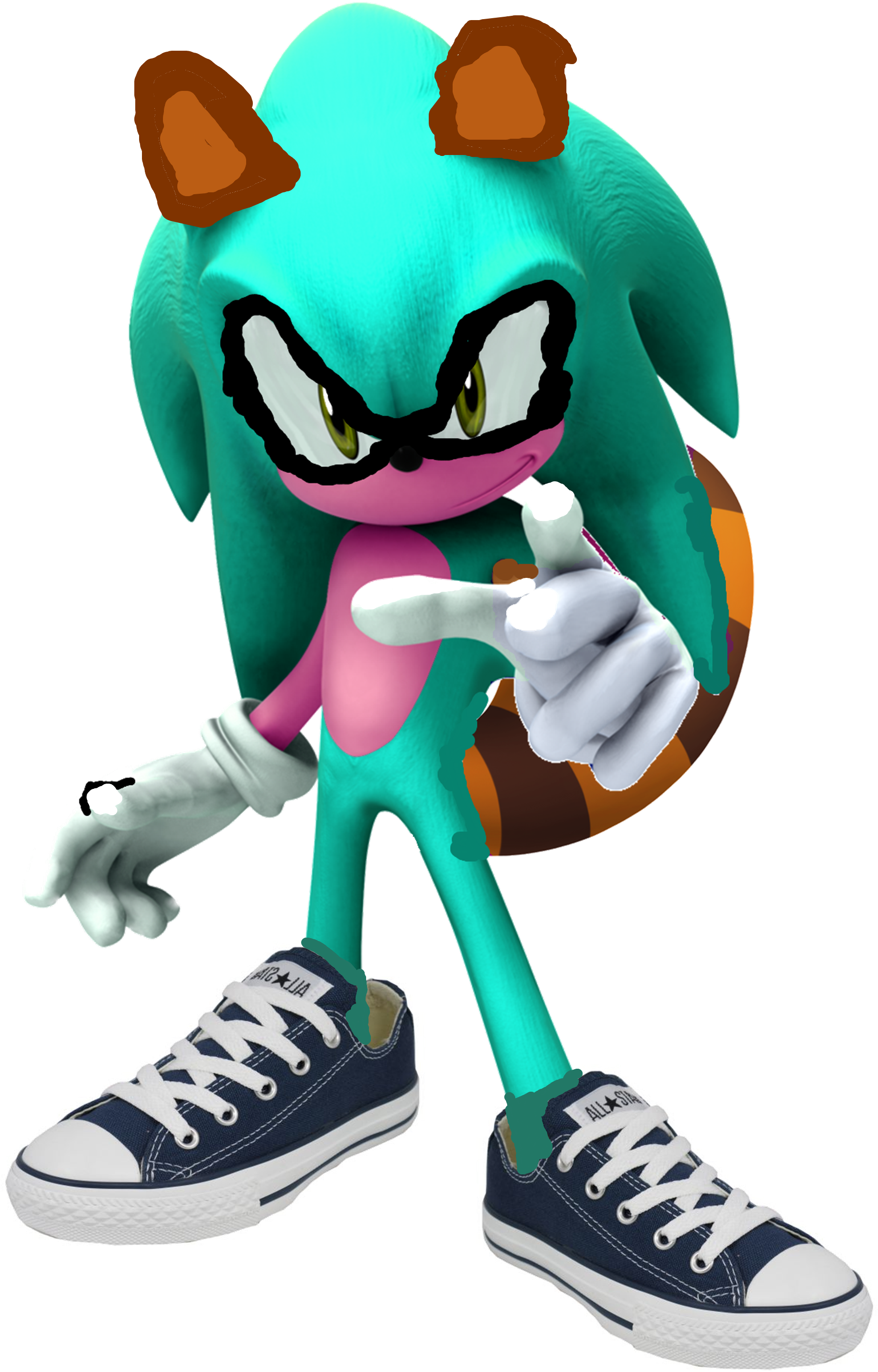 Ken The Raccoon - Sonic The Hedgehog (1998x2950), Png Download
