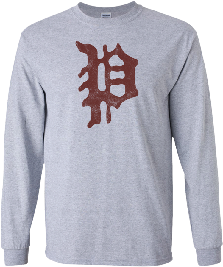Retro Philadelphia Baseball Long Sleeve T-shirt - T-shirt (900x900), Png Download
