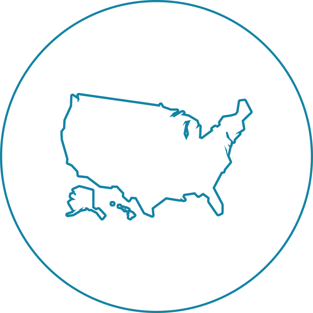 America - Circle (1000x1000), Png Download