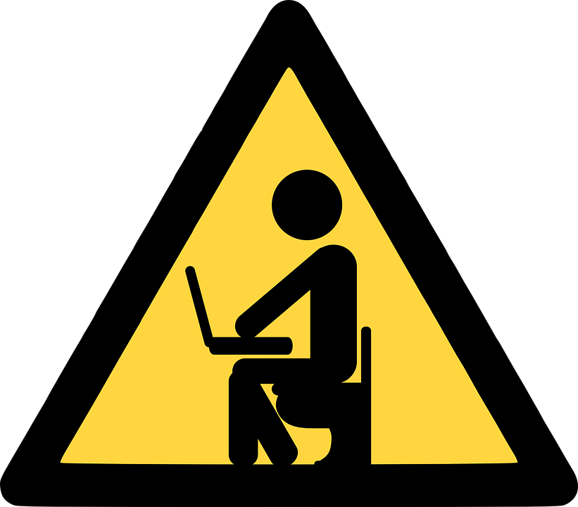 Sign, Computer, Laptop, User, Plate, Cartoon, Privacy - Privacy Clipart (640x561), Png Download