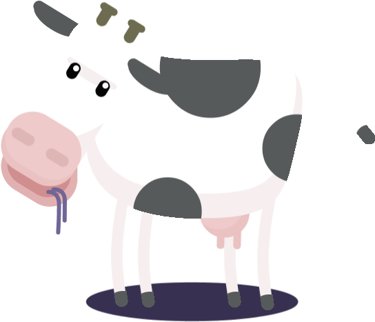 Cow - Cattle (552x483), Png Download