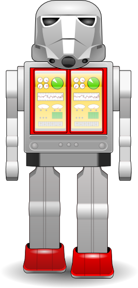 Free Vector Startoy War Robot Clip Art - Robot (282x588), Png Download