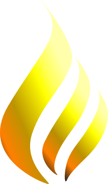 Yellow Flame - Holy Ghost Fire Png (348x595), Png Download