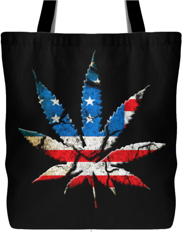American Pot Leaf Tote - Dope Supreme Weed (800x800), Png Download
