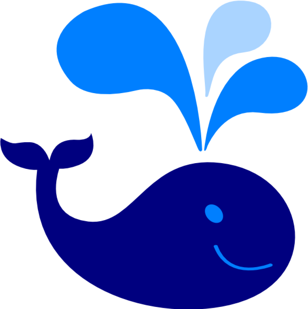 Whale Clipart Light - Baby Blue Whale Clipart (1024x1024), Png Download