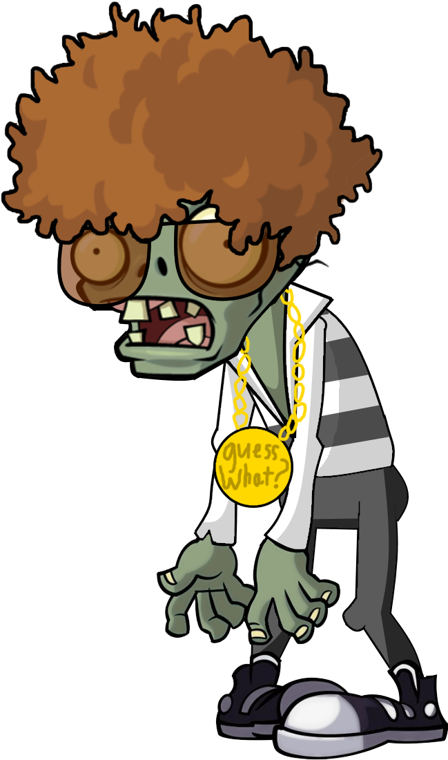 Afro Zombie Hd - Planta Vs Zombis Png (670x1126), Png Download