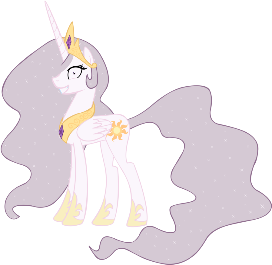 Princess Molestia - Mlp Princess Celestia Mane (900x900), Png Download