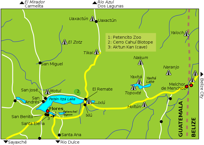 Guatemala Peten Around Flores - March 12 (708x506), Png Download
