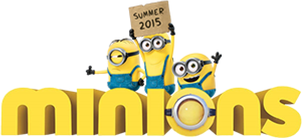 Minions - Los Minions Logo Png (600x315), Png Download