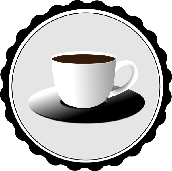 Templates Clipart Coffee Mug - Circle Frame Svg Free (600x596), Png Download