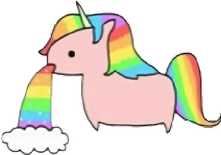 Unicornio Unicorn Arcoiris Ranbow Tumblr - Spacers For Instagram Unicorn (872x612), Png Download