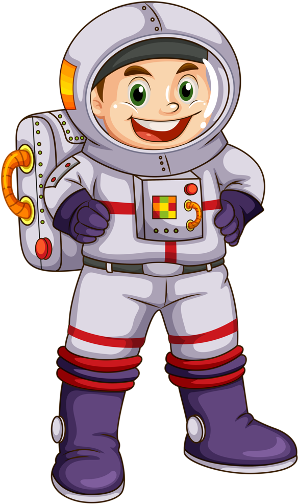 Space - Astronaut Clipart Png (614x1024), Png Download