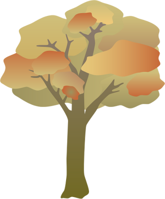 Ian Symbol Generic Tree Fall - Tree Symbols (332x400), Png Download