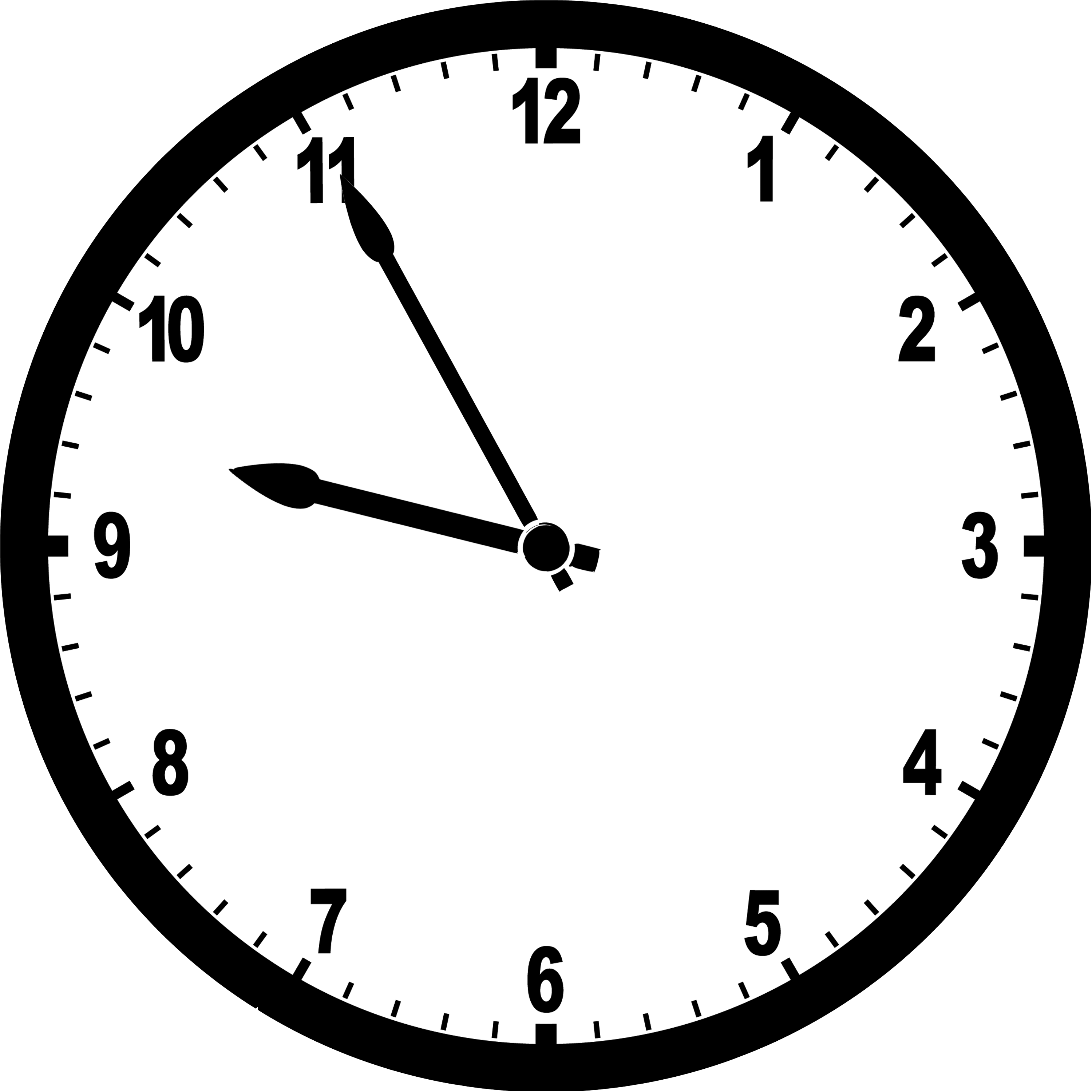 Round Wall Clock Png Image - Symple Stuff 14" Time Keeper Atomic Wall Clock (1360x1342), Png Download