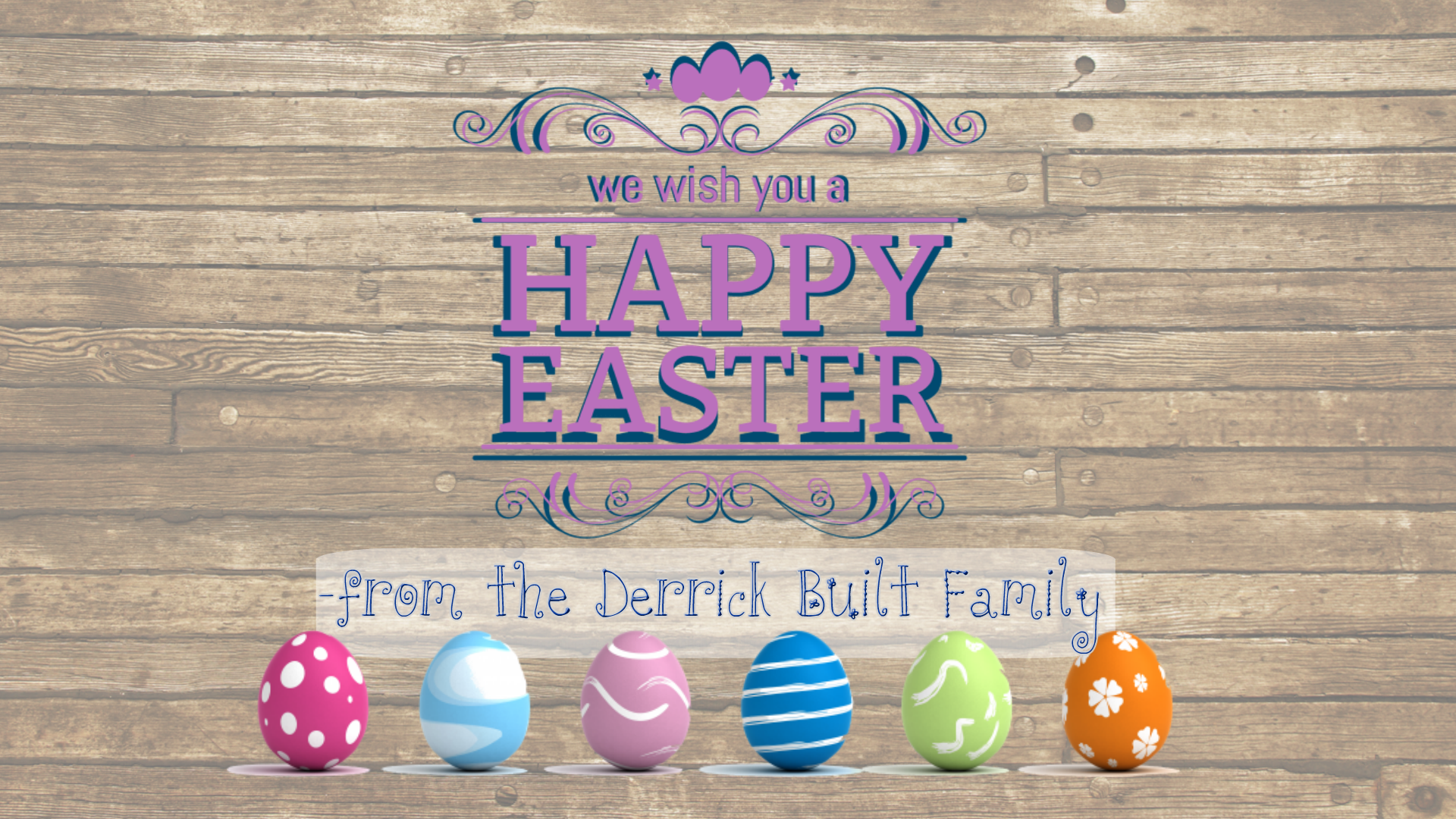 Happy Easter From Derrick Custom Homes - Easter (1920x1080), Png Download