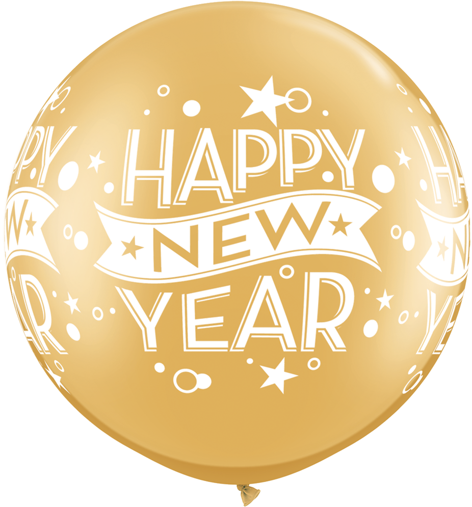 Balloons For New Year (945x1055), Png Download
