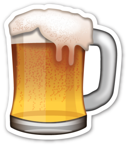 Beer Mug - Beer Emoji (424x480), Png Download