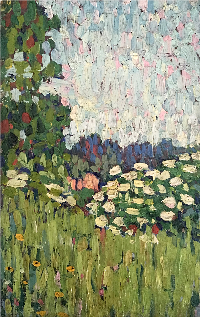 French School "flowers In The Field" - Pond (1400x1400), Png Download